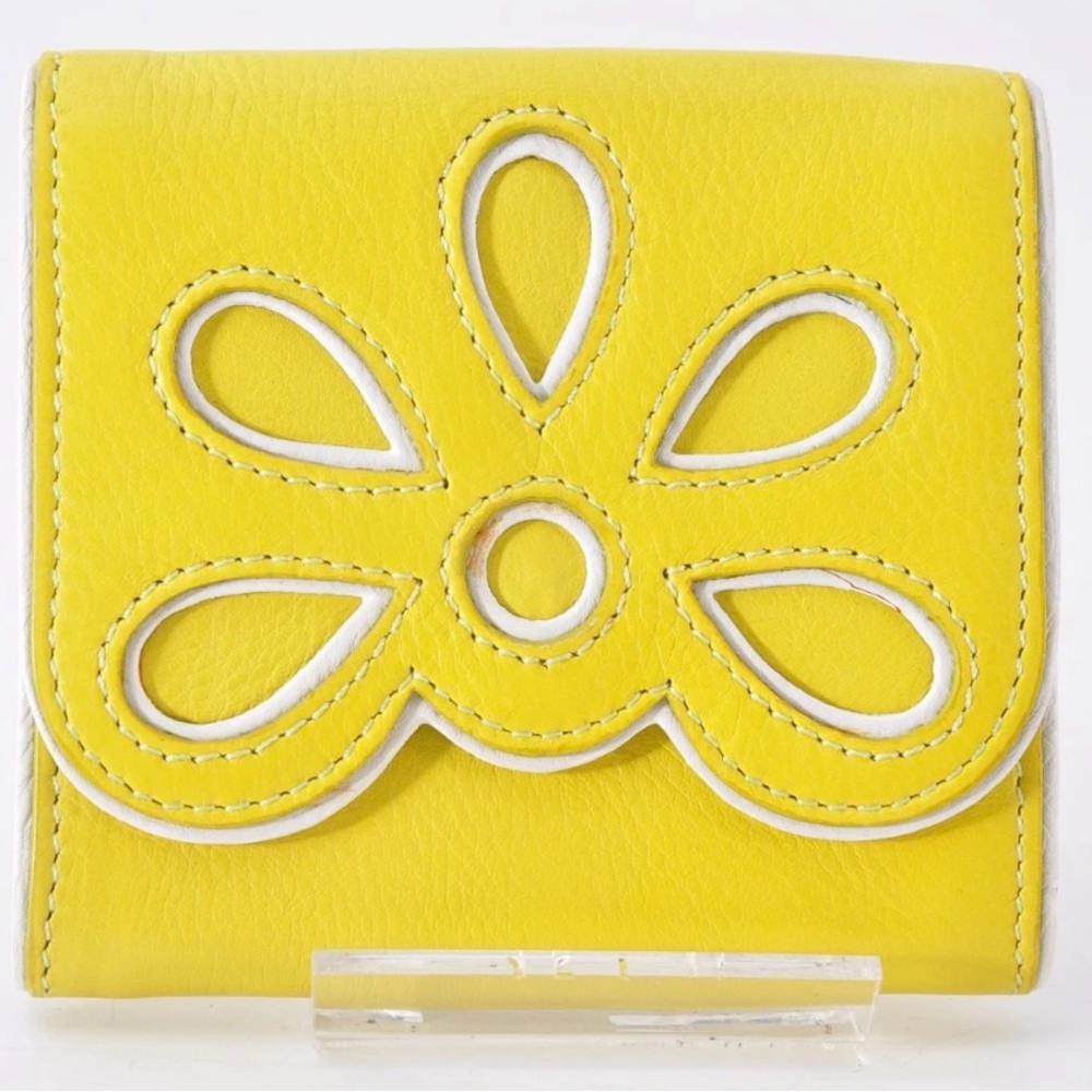 Celine Yellow Floral Vintage Women's Wallet EUC